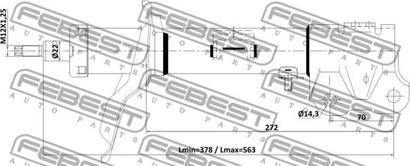 Febest 04110-007FR - Amortizer www.molydon.hr