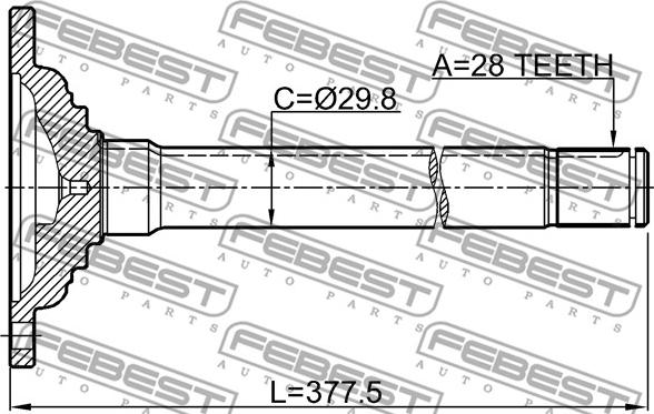 Febest 0412-KB4FRH - Pogonska osovina www.molydon.hr