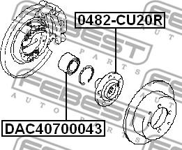 Febest 0482-CU20R - Glavčina kotača www.molydon.hr