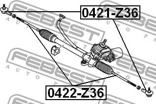 Febest 0421-Z36 - Kraj spone, kuglasti zglob www.molydon.hr