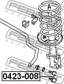 Febest 0423-008 - Šipka/spona, stabilizator www.molydon.hr