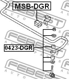 Febest 0423-DGR - Šipka/spona, stabilizator www.molydon.hr