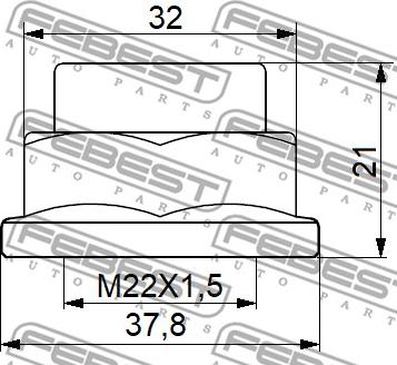 Febest 0598-NHUB01 - Matica osovine, Pogonska osovina www.molydon.hr