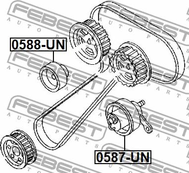 Febest 0587-UN - Natezač, zupčasti remen  www.molydon.hr