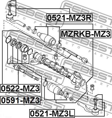 Febest MZRKB-MZ3 - Manžeta, upravljanje www.molydon.hr