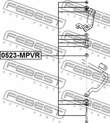 Febest 0523-MPVR - Šipka/spona, stabilizator www.molydon.hr