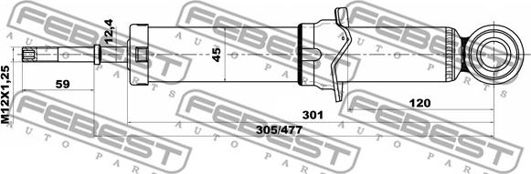 Febest 01658183R - Amortizer www.molydon.hr