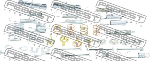 Febest 0104-GRJ150R-KIT - Komplet pribora, kočione papuce rucne kočnice www.molydon.hr