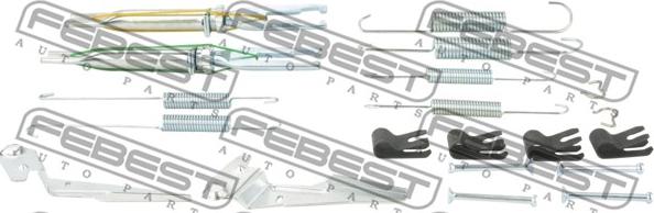 Febest 0104-GUN125R-KIT - Komplet pribora, kočione papuce rucne kočnice www.molydon.hr