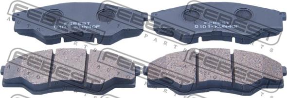 Febest 0101-KUN40F - Komplet Pločica, disk-kočnica www.molydon.hr