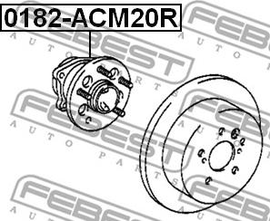 Febest 0182-ACM20R - Glavčina kotača www.molydon.hr