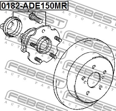 Febest 0182-ADE150MR - Glavčina kotača www.molydon.hr