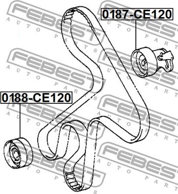 Febest 0187-CE120 - Natezač, zupčasti remen  www.molydon.hr