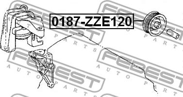 Febest 0187-ZZE120 - Vodeći valjak , klinasti rebrasti remen  www.molydon.hr