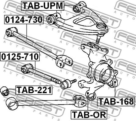 Febest TAB-168 - Selen / Prigušni blok, Ovjes kotača www.molydon.hr