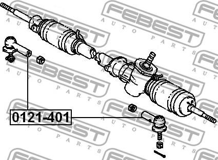 Febest 0121-401 - Kraj spone, kuglasti zglob www.molydon.hr