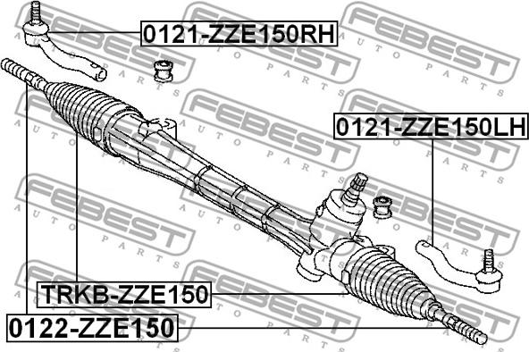 Febest TRKB-ZZE150 - Manžeta, upravljanje www.molydon.hr