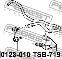 Febest 0123-010 - Šipka/spona, stabilizator www.molydon.hr