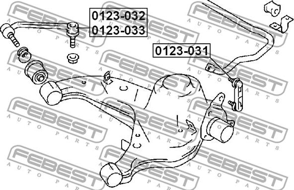 Febest 0123-031 - Šipka/spona, stabilizator www.molydon.hr