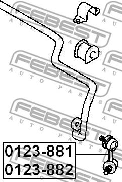 Febest 0123-881 - Šipka/spona, stabilizator www.molydon.hr