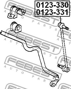 Febest 0123-331 - Šipka/spona, stabilizator www.molydon.hr