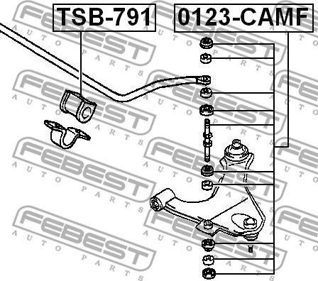 Febest 0123-CAMF - Šipka/spona, stabilizator www.molydon.hr