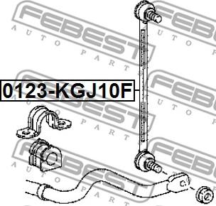 Febest 0123-KGJ10F - Šipka/spona, stabilizator www.molydon.hr