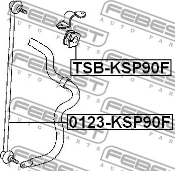 Febest 0123-KSP90F - Šipka/spona, stabilizator www.molydon.hr