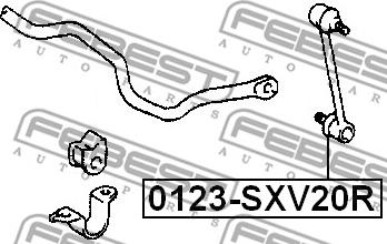 Febest 0123-SXV20R - Šipka/spona, stabilizator www.molydon.hr