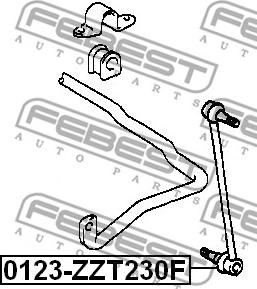 Febest 0123-ZZT230F - Šipka/spona, stabilizator www.molydon.hr