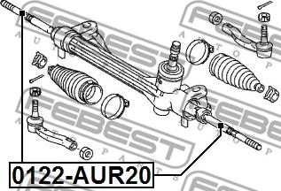 Febest 0122-AUR20 - Aksijalni zglob, poprecna spona www.molydon.hr