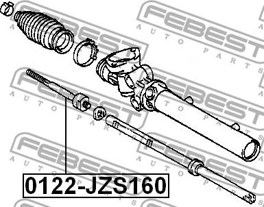 Febest 0122-JZS160 - Aksijalni zglob, poprecna spona www.molydon.hr