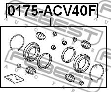 Febest 0175-ACV40F - Set za popravak, kočione čeljusti www.molydon.hr