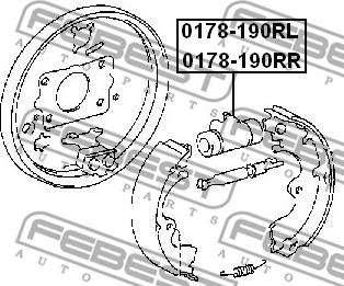 Febest 0178-190RL - Kočioni cilindar kotača www.molydon.hr