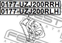 Febest 0177-UZJ200RRH - Kočione čeljusti www.molydon.hr