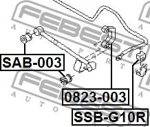 Febest 0823-003 - Šipka/spona, stabilizator www.molydon.hr