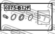 Febest 0875-B12F - Set za popravak, kočione čeljusti www.molydon.hr