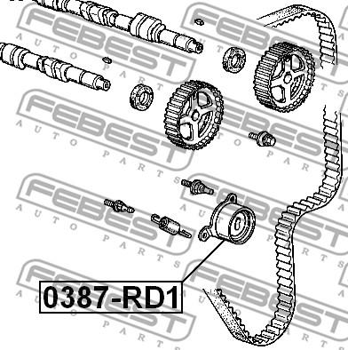 Febest 0387-RD1 - Natezač, zupčasti remen  www.molydon.hr