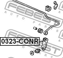 Febest 0323-CONR - Šipka/spona, stabilizator www.molydon.hr