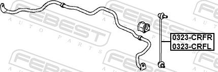 Febest 0323-CRFR - Šipka/spona, stabilizator www.molydon.hr