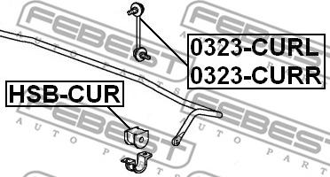 Febest 0323-CURR - Šipka/spona, stabilizator www.molydon.hr