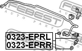 Febest 0323-EPRR - Šipka/spona, stabilizator www.molydon.hr