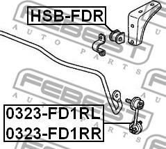 Febest 0323-FD1RL - Šipka/spona, stabilizator www.molydon.hr