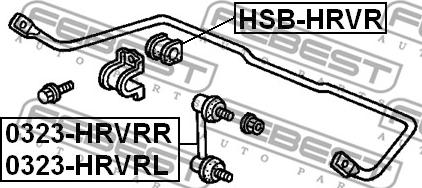 Febest 0323-HRVRL - Šipka/spona, stabilizator www.molydon.hr