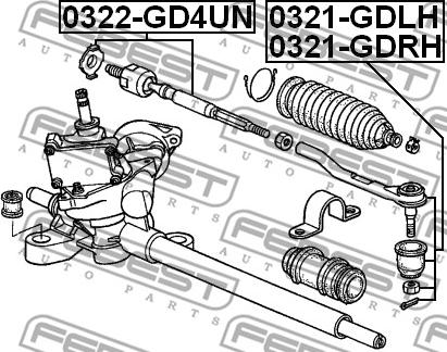 Febest 0322-GD4UN - Aksijalni zglob, poprecna spona www.molydon.hr