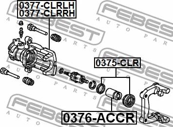 Febest 0375-CLR - Set za popravak, kočione čeljusti www.molydon.hr