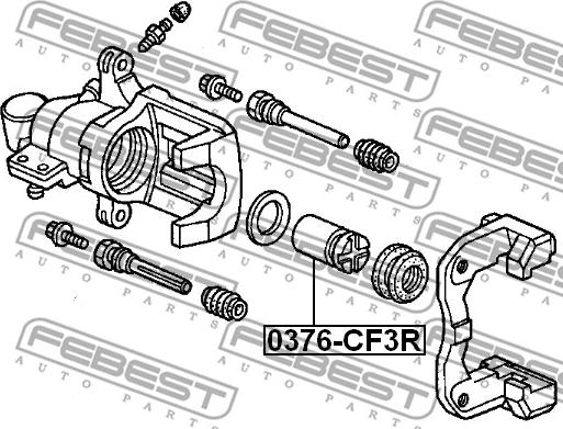 Febest 0376-CF3R - Klip, kočione čeljusti www.molydon.hr