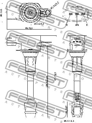 Febest 02640-005 - Indukcioni kalem (bobina) www.molydon.hr