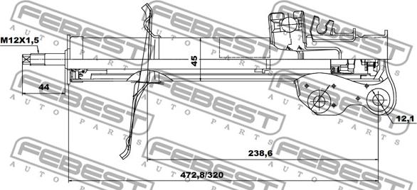 Febest 02666688FL - Amortizer www.molydon.hr