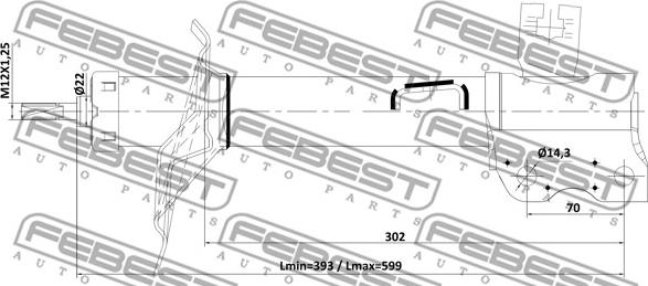 Febest 02110-005RL - Amortizer www.molydon.hr